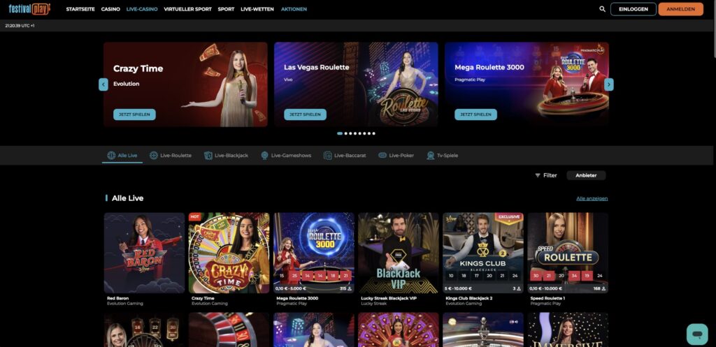 Festivalplay Casino Live